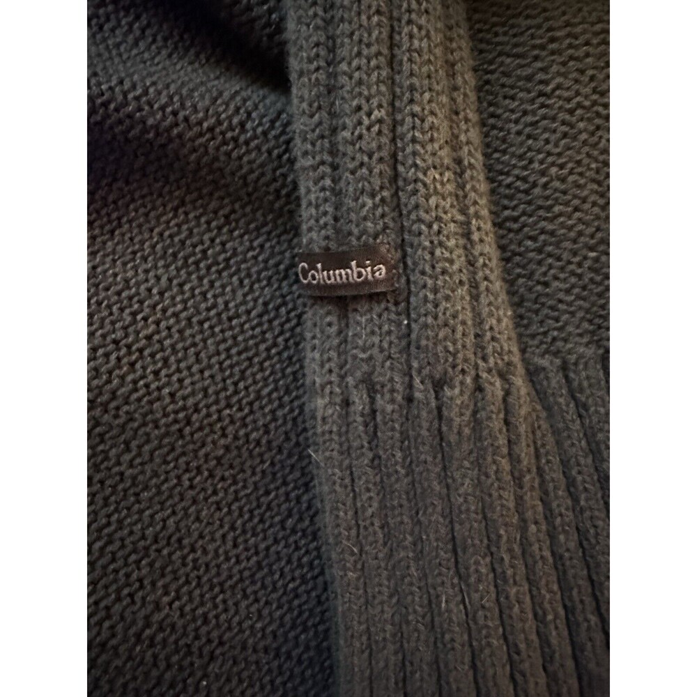 Columbia Sportswear 1/4 Zip Sweater - Dark Green Knit - Size XXL - Picture 4 of 4